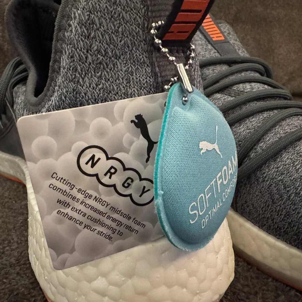 Puma NRGY Neko Knit Mens Running Shoes Gray SoftFoam Size 10.5 New With Box - Picture 4 of 7